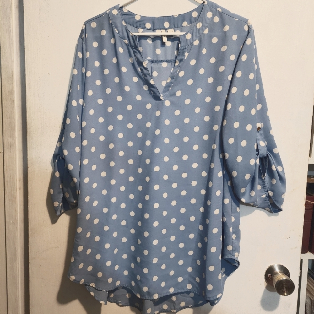 Polka Dot Tunic Top